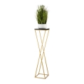 Stojan na kvety LOFT 100x24 cm zlatá/čierna