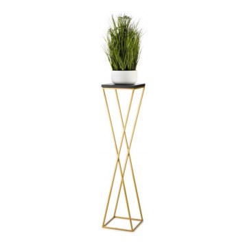 Stojan na kvety LOFT 100x24 cm zlatá/čierna