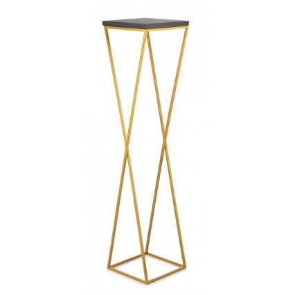 Stojan na kvety LOFT 100x24 cm zlatá/čierna