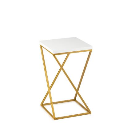 Stojan na kvety LOFT 40x24 cm zlatá/biela