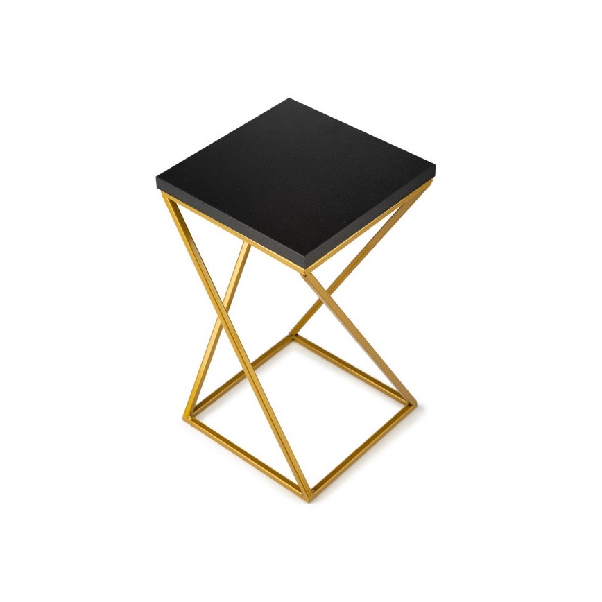 Stojan na kvety LOFT 40x24 cm zlatá/čierna
