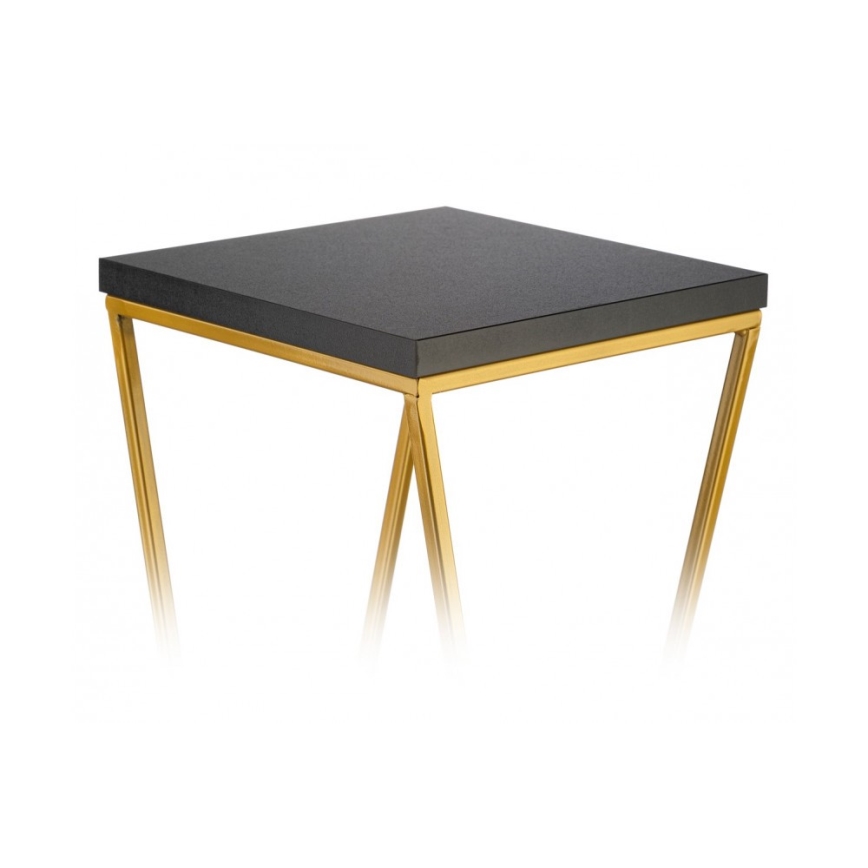 Stojan na kvety LOFT 40x24 cm zlatá/čierna