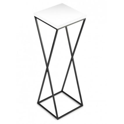 Stojan na kvety LOFT 70x24 cm čierna/biela