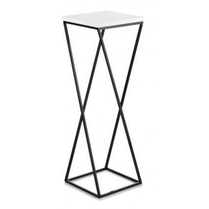 Stojan na kvety LOFT 70x24 cm čierna/biela
