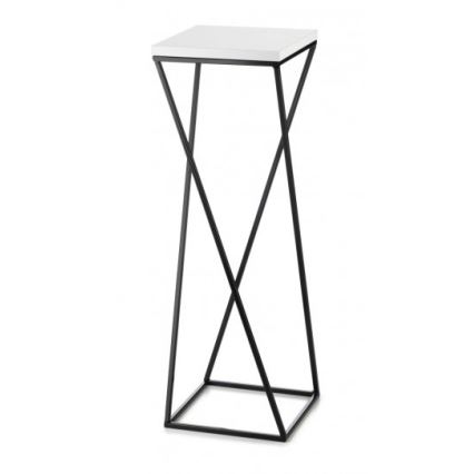 Stojan na kvety LOFT 70x24 cm čierna/biela