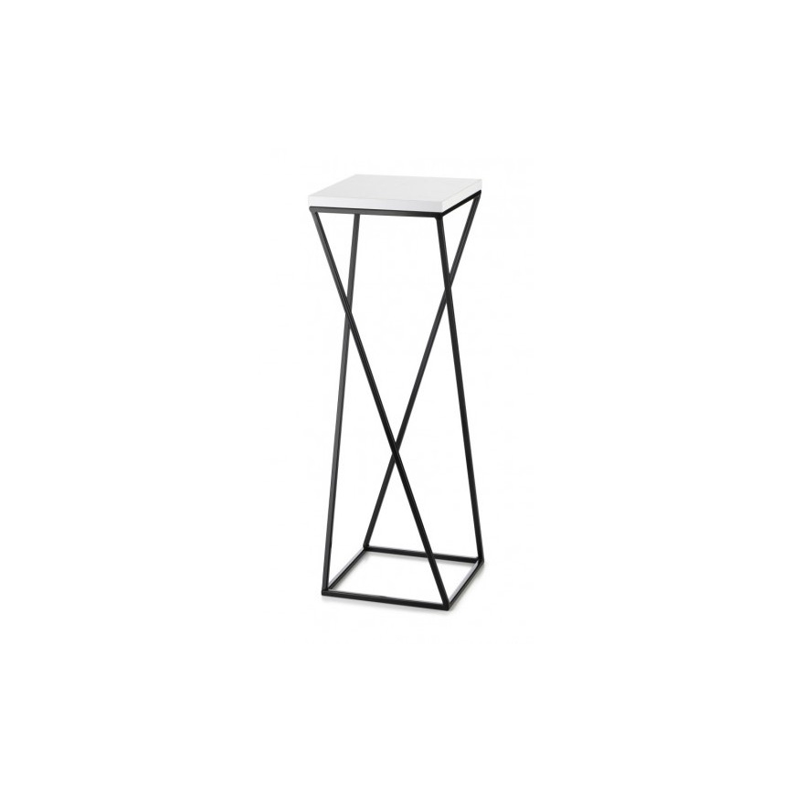 Stojan na kvety LOFT 70x24 cm čierna/biela