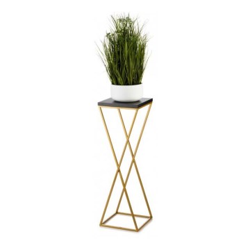 Stojan na kvety LOFT 70x24 cm zlatá/čierna