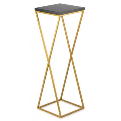 Stojan na kvety LOFT 70x24 cm zlatá/čierna