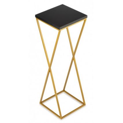 Stojan na kvety LOFT 70x24 cm zlatá/čierna