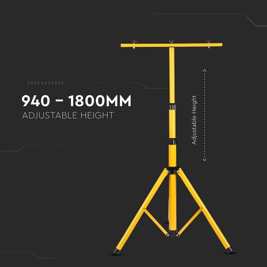 Stojan na reflektory 180 cm žltá