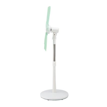 Stojanový ventilátor 15 W/230 V, 100 cm, biely/zelený