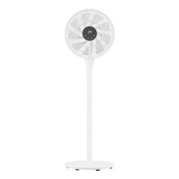 Stojanový ventilátor 25 W/230 V, 130 cm, biely, s diaľkovým ovládaním