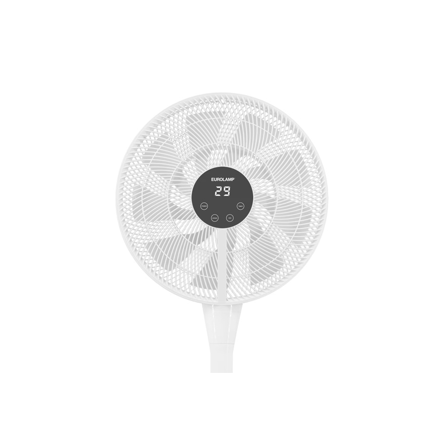 Stojanový ventilátor 25 W/230 V, 130 cm, biely, s diaľkovým ovládaním