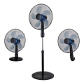Stojanový ventilátor 3 v 1 50W/230V pr. 40 cm čierna