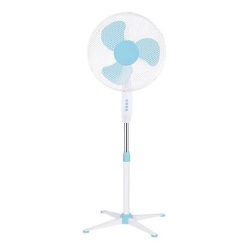 Stojanový ventilátor 60 W/230 V 125 cm biely/modrý