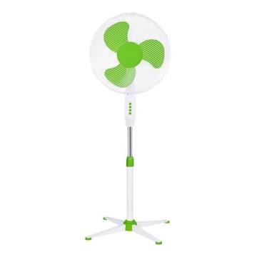 Stojanový ventilátor 60W/230V 125 cm biela/zelená