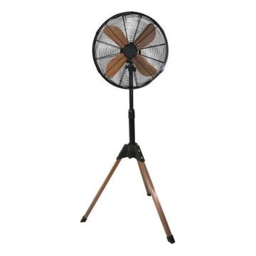 Stojanový ventilátor 60W/230V 133 cm čierna/medená + diaľkové ovládanie