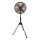 Stojanový ventilátor 60W/230V 133 cm čierna/medená + diaľkové ovládanie
