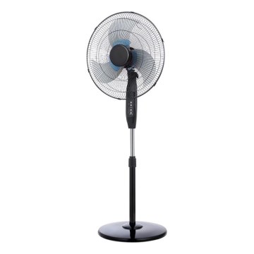 Stojanový ventilátor 65W/230V, 145 cm, čierny + diaľkové ovládanie