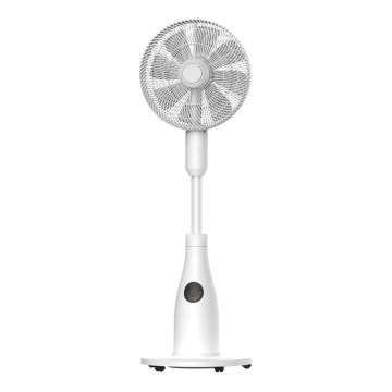 Stojanový ventilátor s hmlovým efektom 50W/230V 126 cm biely + diaľkové ovládanie