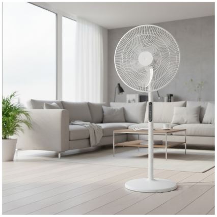 Stojanový ventilátor VIENTO-R 40W/230V biely + diaľkové ovládanie