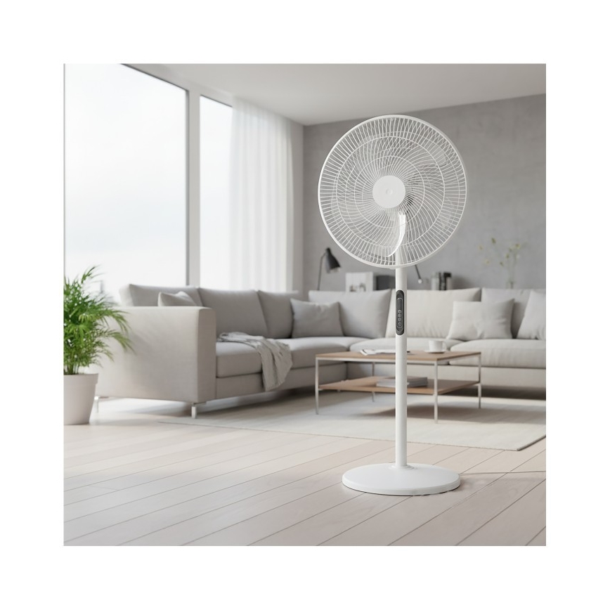 Stojanový ventilátor VIENTO-R 40W/230V biely + diaľkové ovládanie