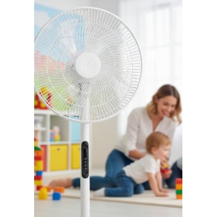 Stojanový ventilátor VIENTO-R 40W/230V biely + diaľkové ovládanie