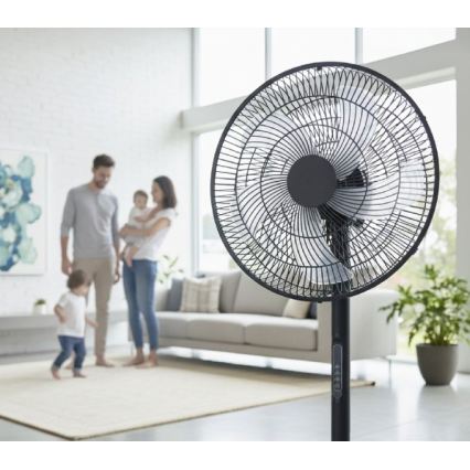 Stojanový ventilátor VIENTO-R 40W/230V čierny + diaľkové ovládanie