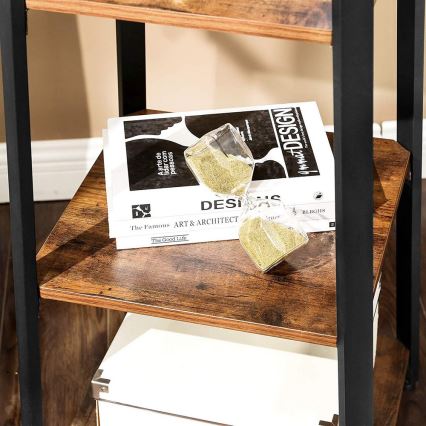 Stojanový vešiak LINEA čierna/hnedá