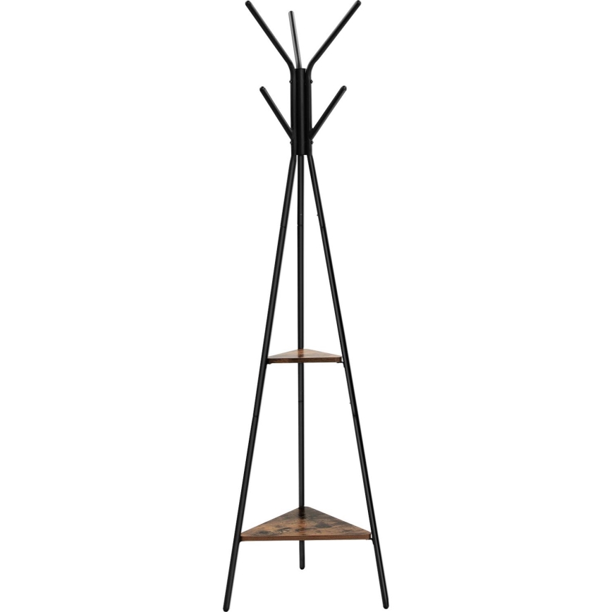 Stojanový vešiak LINEA čierny/hnedý