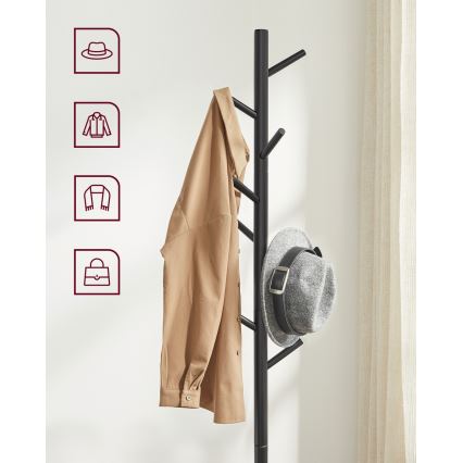 Stojanový vešiak LINEA čierny
