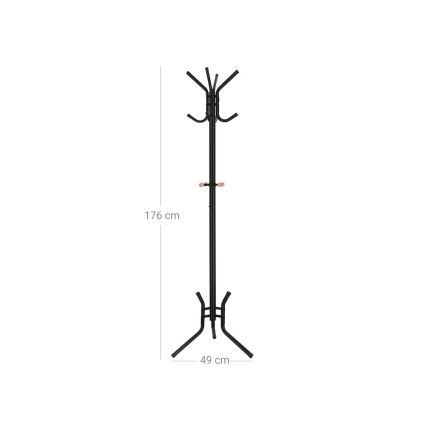 Stojanový vešiak LINEA čierny