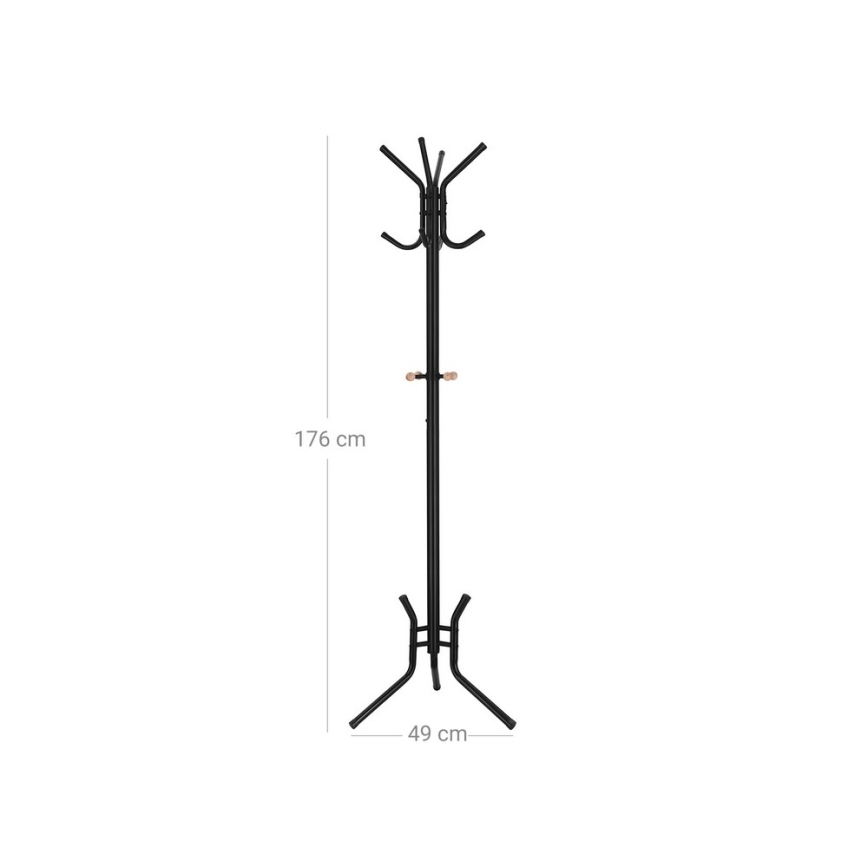 Stojanový vešiak LINEA čierny