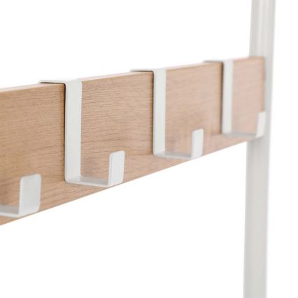 Stojanový vešiak NAVOR hnedý/biely