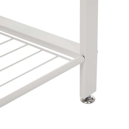 Stojanový vešiak NAVOR hnedý/biely