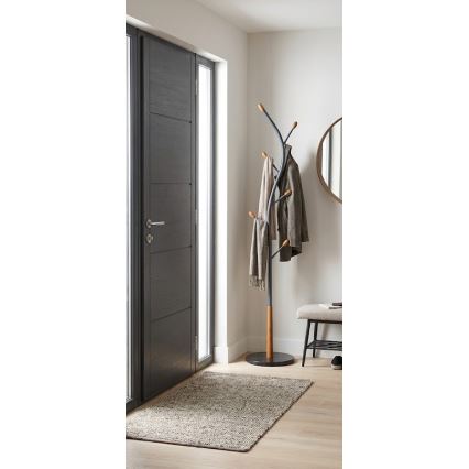 Stojanový vešiak STILE 186x38 cm čierny