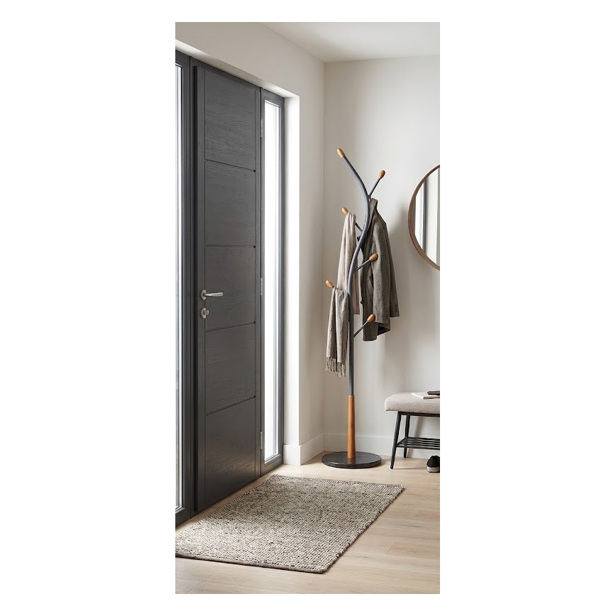 Stojanový vešiak STILE 186x38 cm čierny