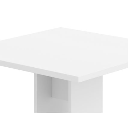 Stôl STRAPO 68x68 cm biely