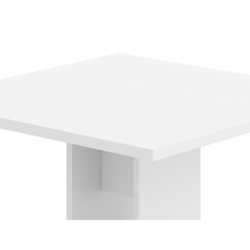 Stôl STRAPO 68x68 cm biely
