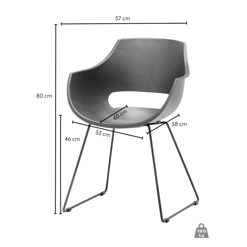 Stolička ROCKY 1 ks zelená