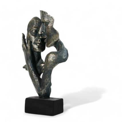 Stolná dekorácia 31,5x9,5x19 cm epoxid/patina