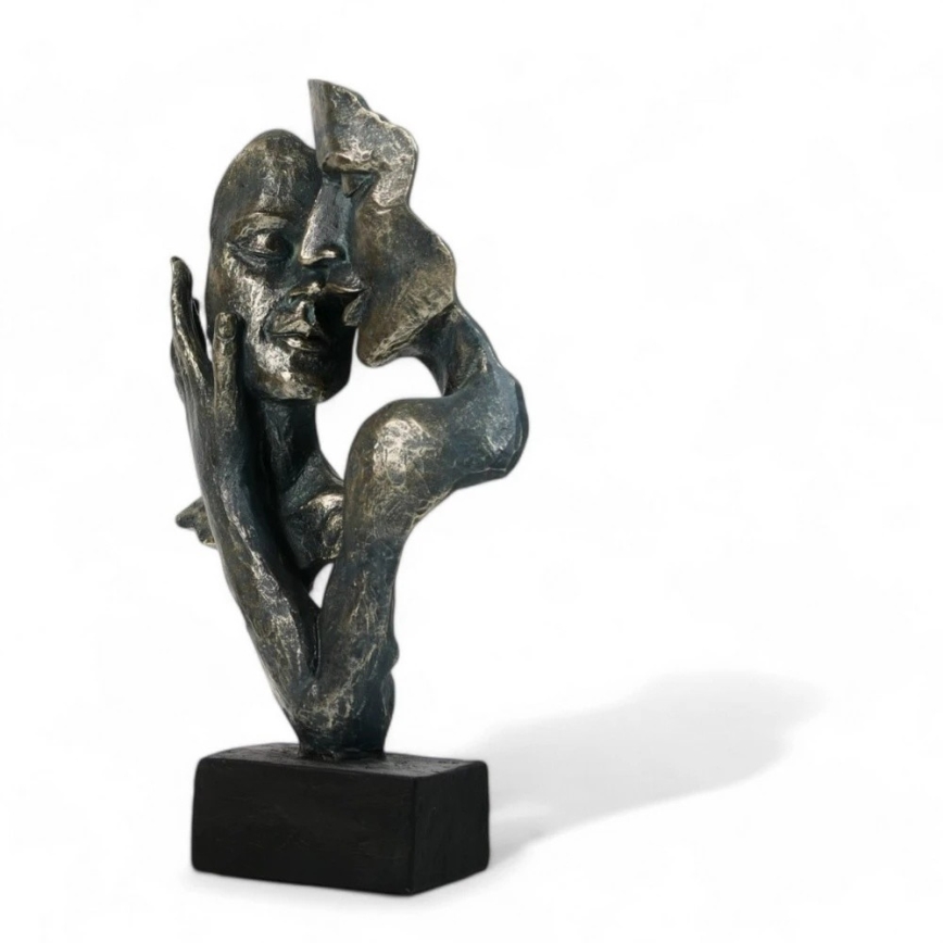 Stolná dekorácia 31,5x9,5x19 cm epoxid/patina
