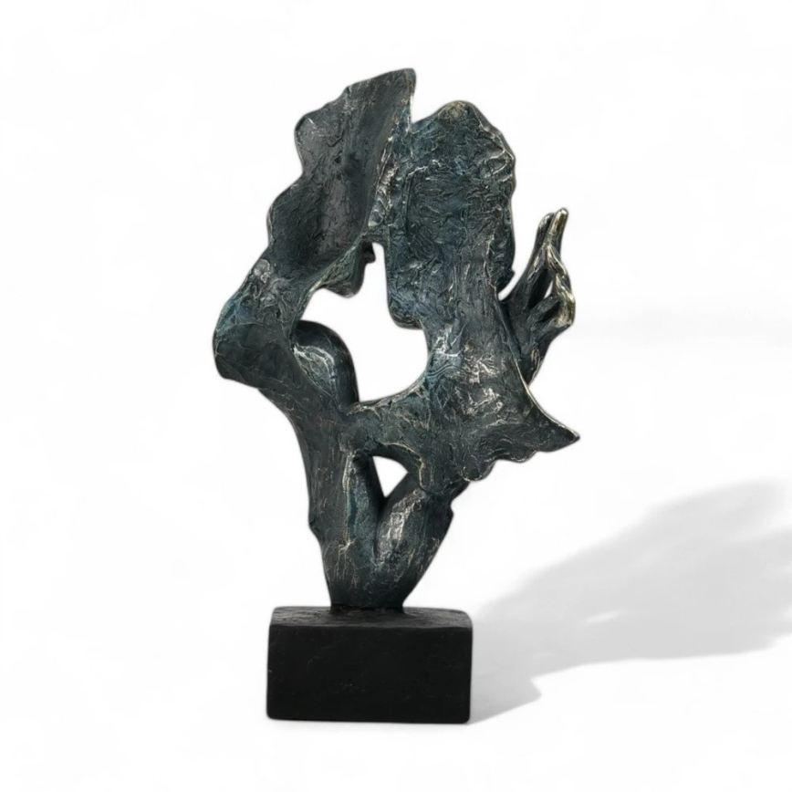 Stolná dekorácia 31,5x9,5x19 cm epoxid/patina