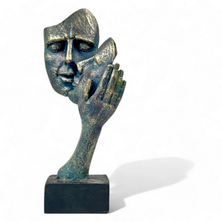 Stolná dekorácia 35x22x13 cm živica/patina