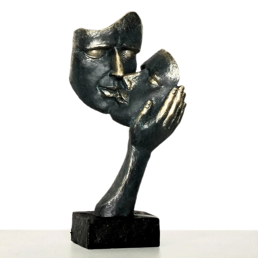 Stolná dekorácia 35x22x13 cm živica/patina