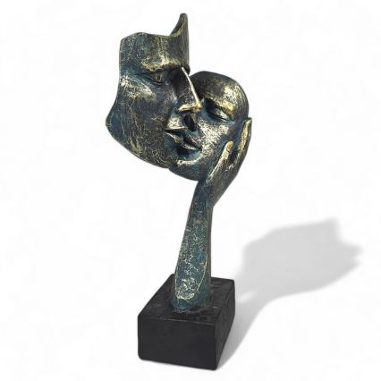Stolná dekorácia 35x22x13 cm živica/patina