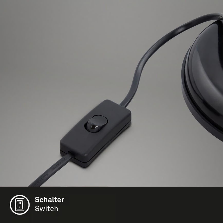 Stolná lampa 1xE14/25W/230V čierna