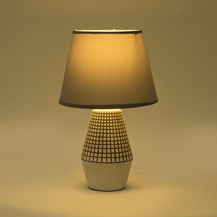Stolná lampa 1xE14/40W/230V biela/šedá