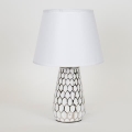 Stolná lampa 1xE14/40W/230V biela/strieborná
