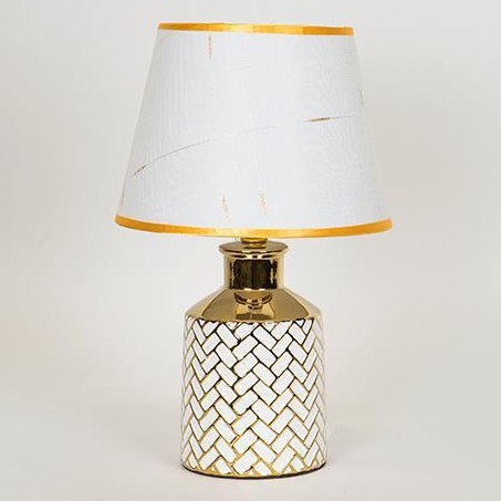 Stolná lampa 1xE14/40W/230V biela/zlatá